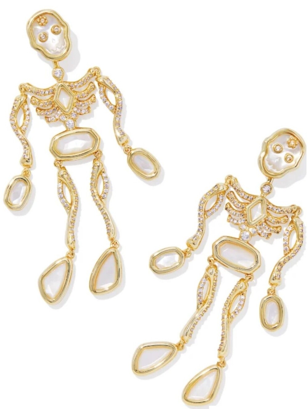 Kendra Scott Skeleton Statement Earrings